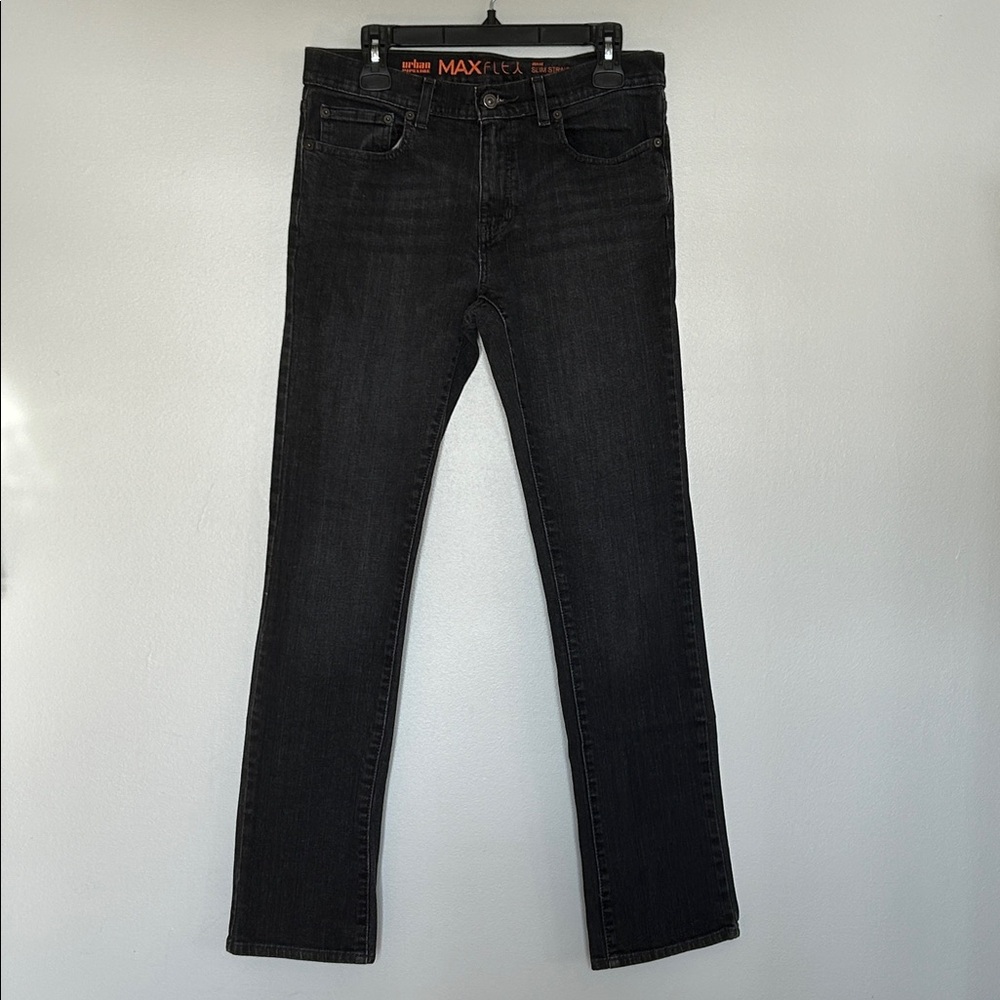 Urban Pipeline Men’s MaxFlex Slim Straight Jeans - Washed Black 30x32